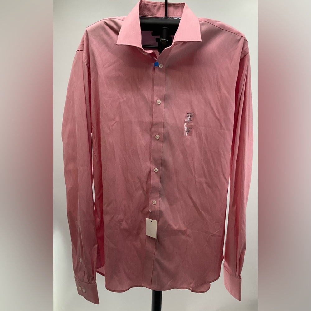 Tommy Hilfiger Mens Long Sleeve Button Down Shirt Size 16 1/2 36/37 Large